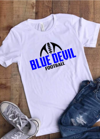 Blue Devils Football Dual Color T-shirt