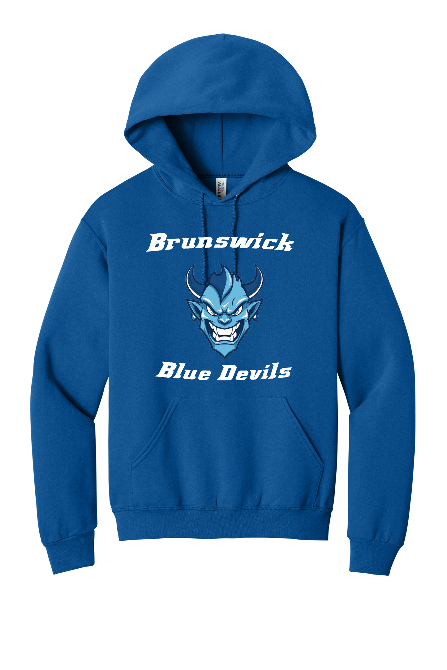Blue Devils Baseball Jerzees Nublend - Front Logo